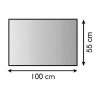 STRUVAY : Plaque de protection en métal, teinte noir 100x55cm