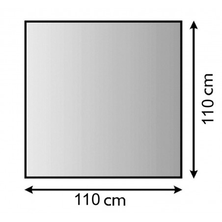 STRUVAY : Plaque de protection en métal 1,5 mm 110x110 cm, anthracite