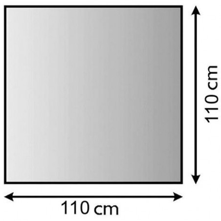 STRUVAY : Plaque de protection en métal 1,5 mm 110x110 cm, noir