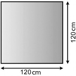 STRUVAY : Plaque de protection en métal 1,5 mm 120x120 cm, anthracite