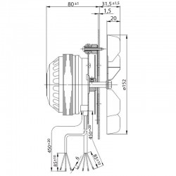 Extracteur de fumée : EBM PAPST - R2E150-AN91-13 - 32 W