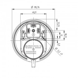Pressostat mécanique type 605 10/20Pa