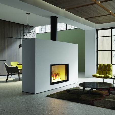 STRUVAY : Foyer à bois EDILKAMIN Windo 70