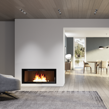 STRUVAY : Foyer à bois EDILKAMIN Windo 100