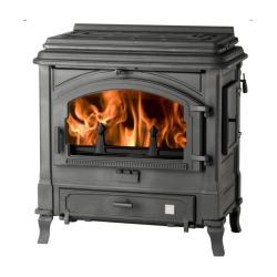 Struvay : Poêle à bois et charbon SURDIAC  Bayard II mixte 13,6 kW