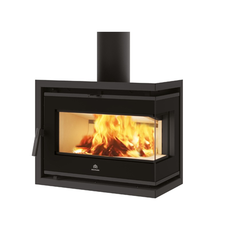 STRUVAY : Insert à bois EDILKAMIN Firebox RIGA 49 coté gauche vitré
