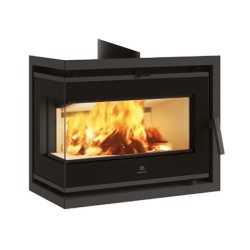 STRUVAY : Insert à bois EDILKAMIN Firebox RIGA 49 coté droit vitré