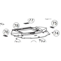 STRUVAY : Edilkamin : R386790 PLAQUE CANALISATION DROITE INO
75