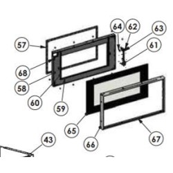 STRUVAY : Edilkamin : R920042 KIT REMPL. VITRE PELLKAMIN 10
/ 65