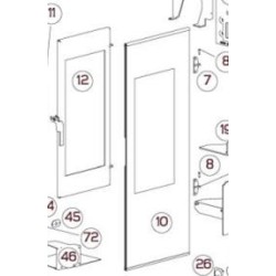 STRUVAY : Edilkamin : R663580 PORTE DROITE - KELLY / 10