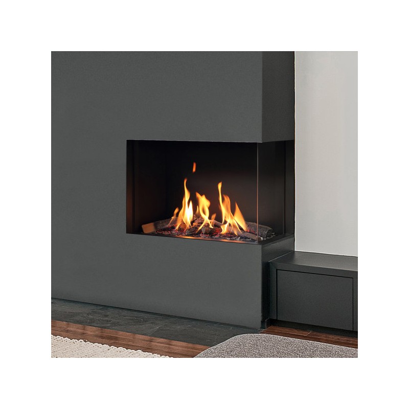 Insert à gaz Well Straler DIVA 3 R Coin Droit (9.5 kW)